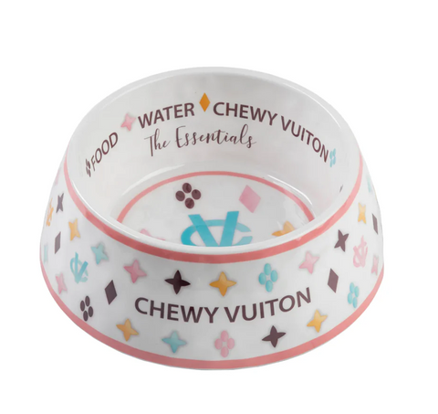 Chewy V White Bowl Medium