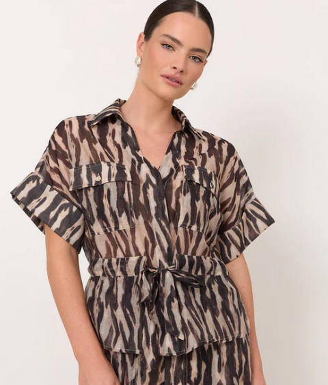 Willow Zebra Print Top
